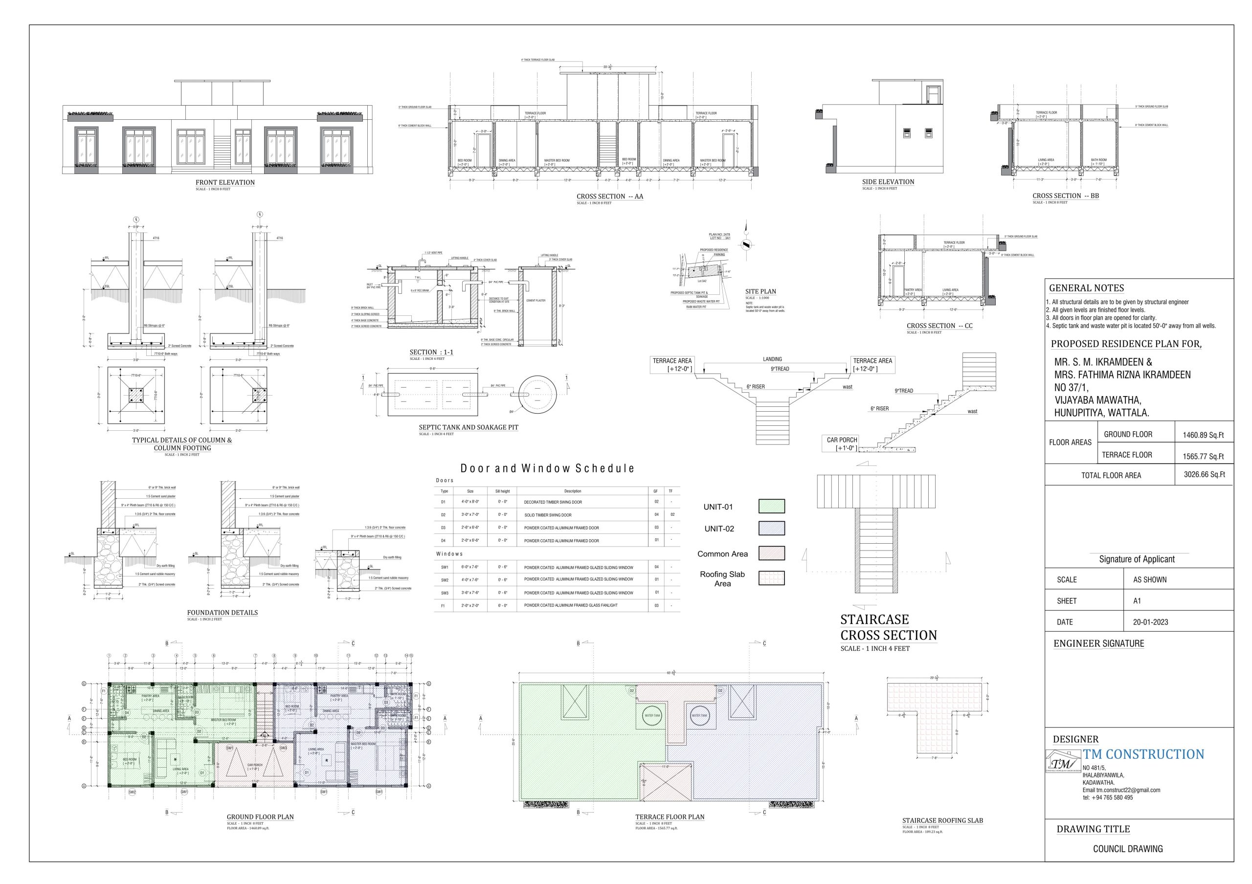 Architectural council drawing 