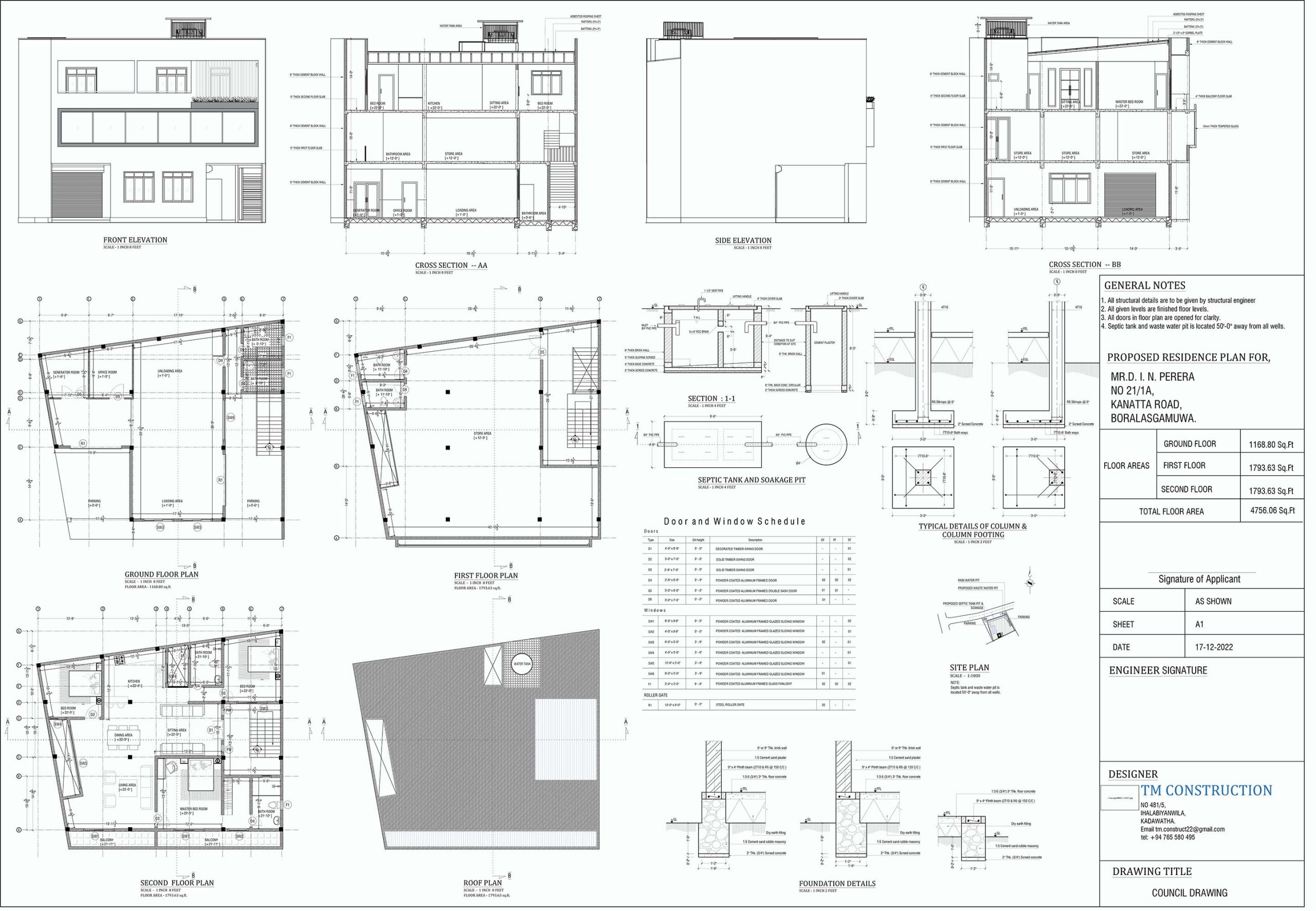 Architectural council drawing 