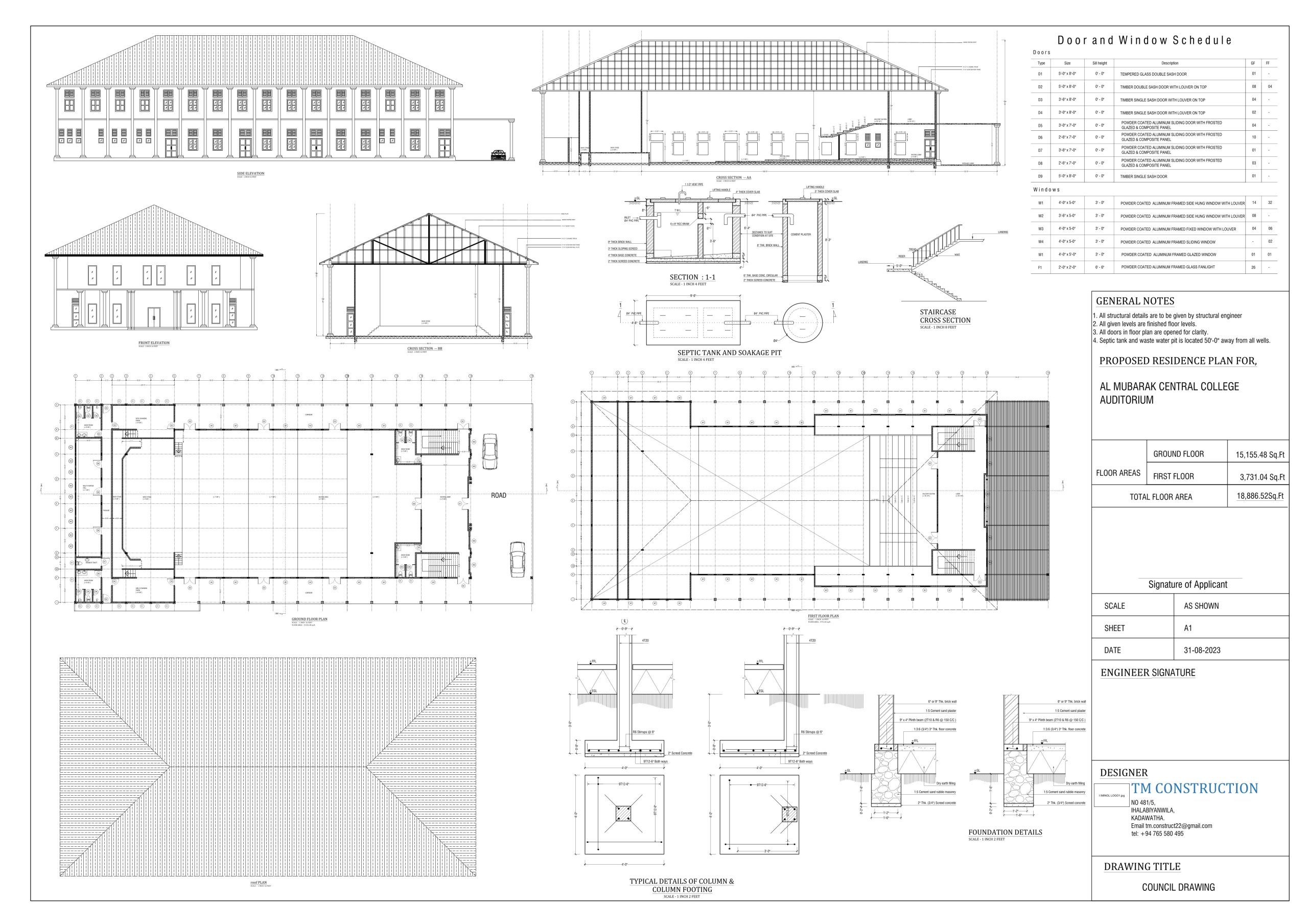 Architectural council drawing 