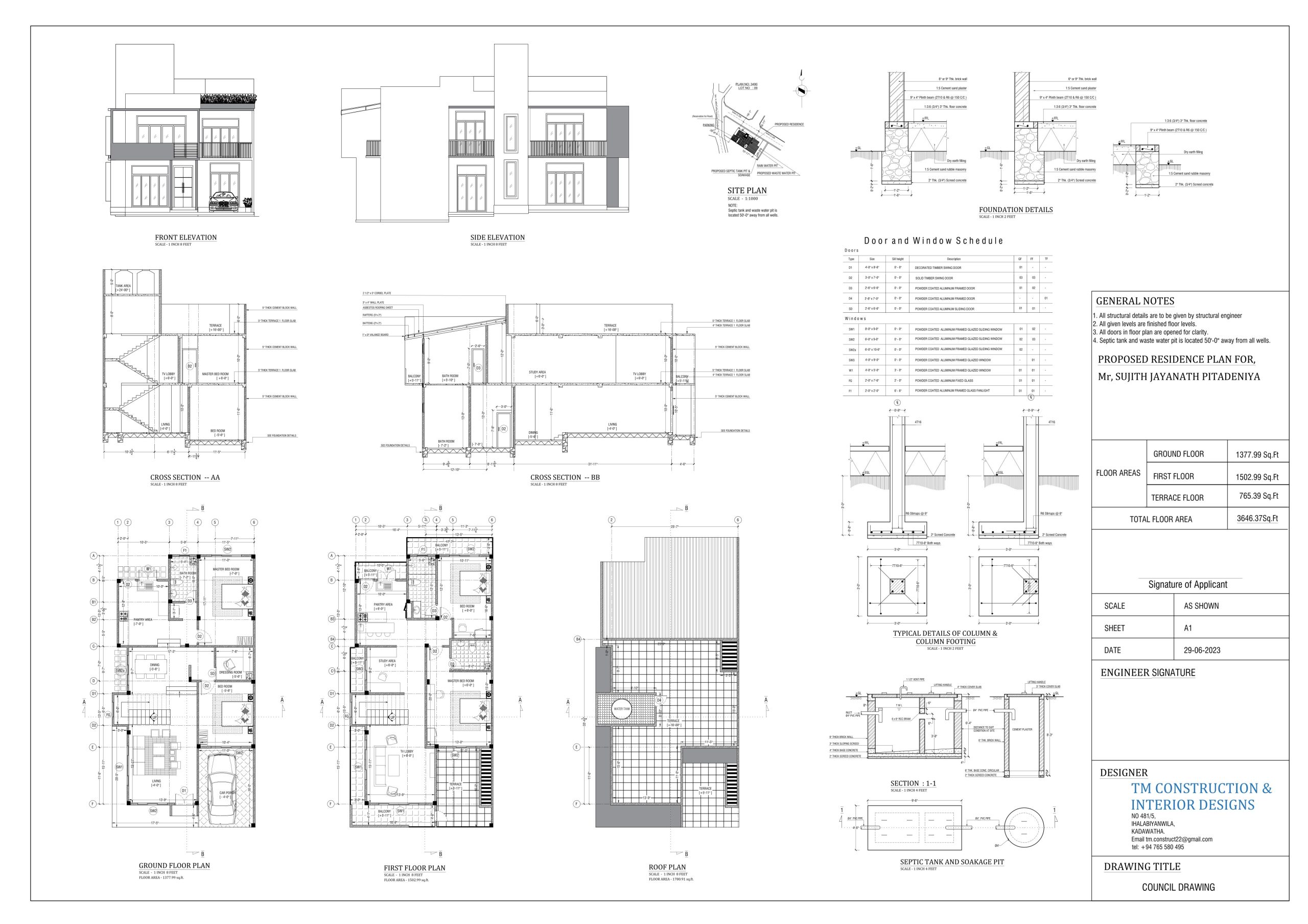 Architectural council drawing 